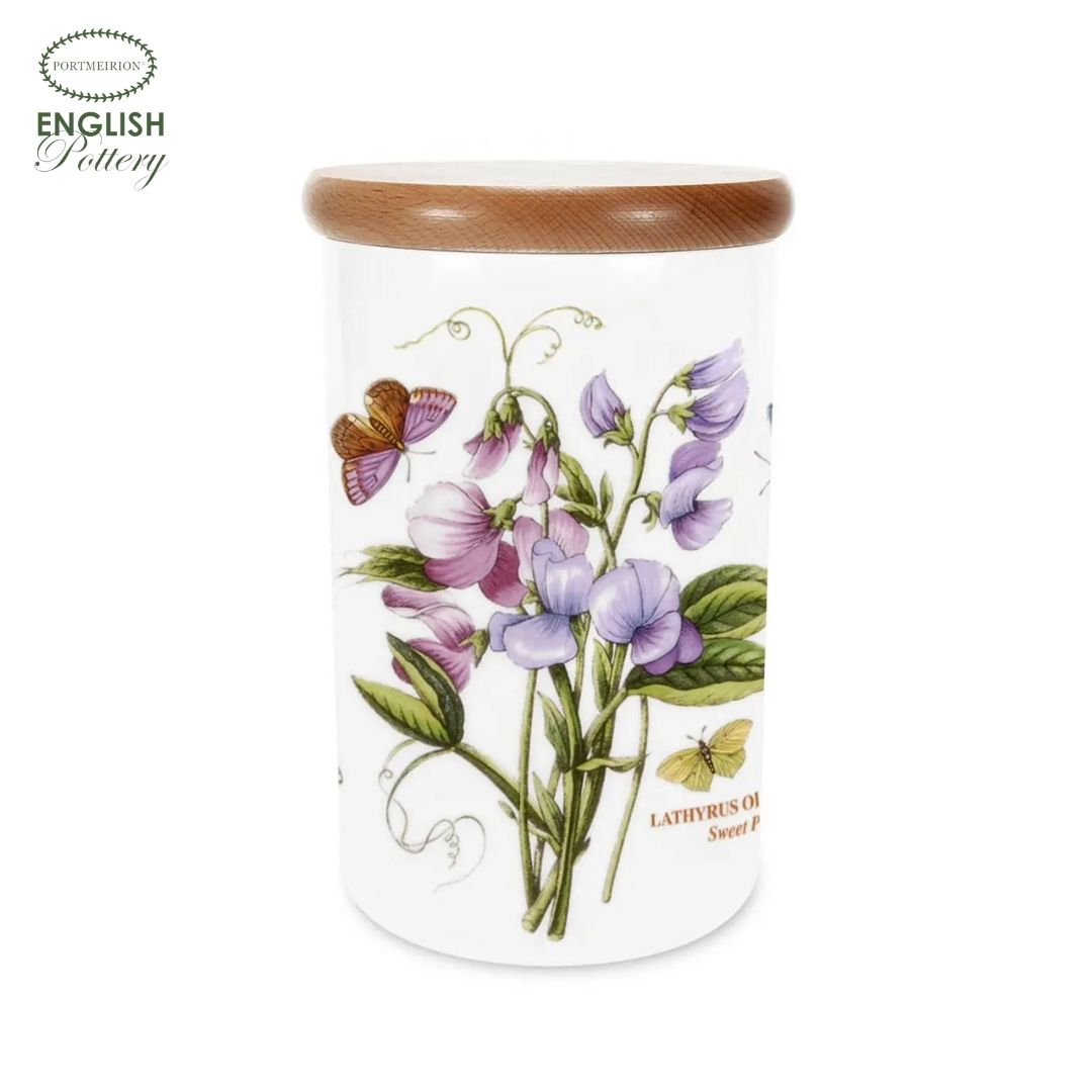 Portmeirion Botanic Garden Airtight Jar 8” Sweetpea (ENG)