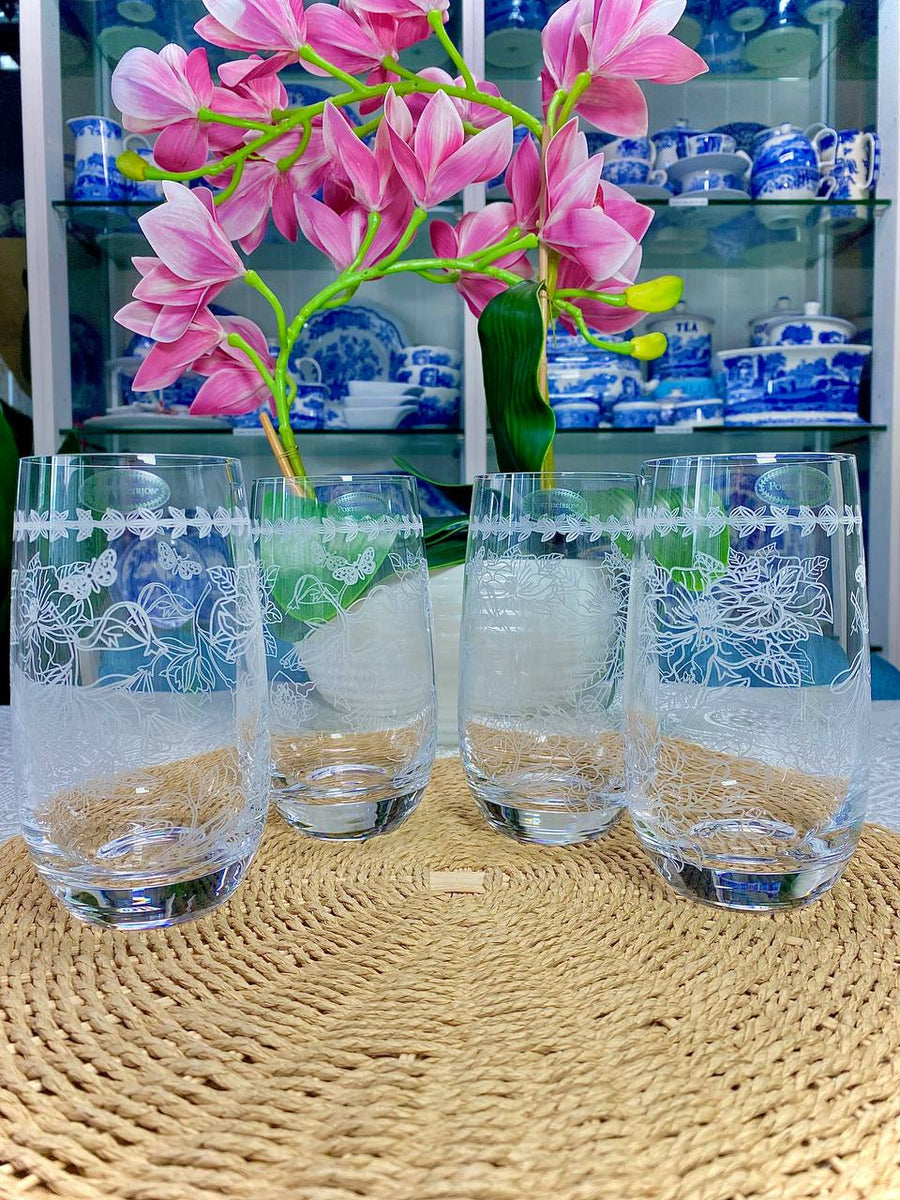Portmeirion Botanic Garden High Ball Set Of 4 (crystall Portmeirion Botanic Garden High Ball Set Of 4 (crystall