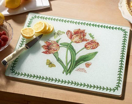 Portmeirion Botanic Garden Glass Worktop Saver 12” x 15.7” (CHN)