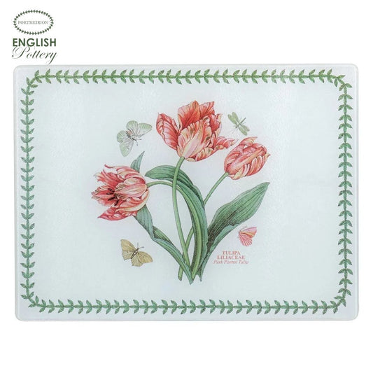Portmeirion Botanic Garden Glass Worktop Saver 12” x 15.7” (CHN)