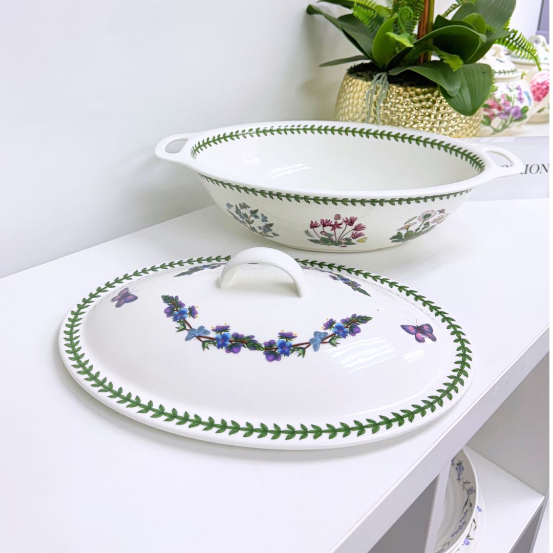 Portmeirion BG Oval Covered Casserole 15 inch 1st Quality