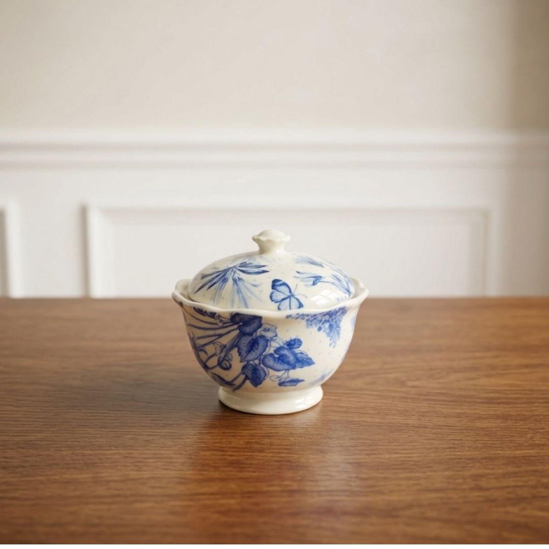 Portmeirion Botanic Blue Sugar Bowl (CHN)