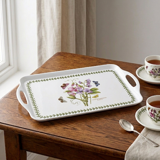 Portmeirion BG Handled Tray Sweetpea 15” (Melamine) (CHN)