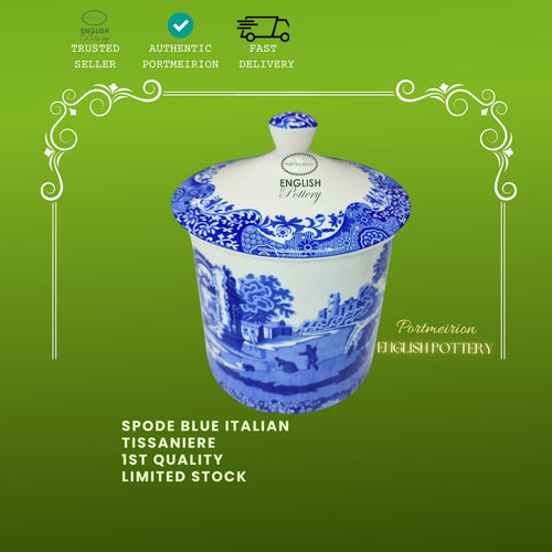 Spode Blue Italian Storage Jar