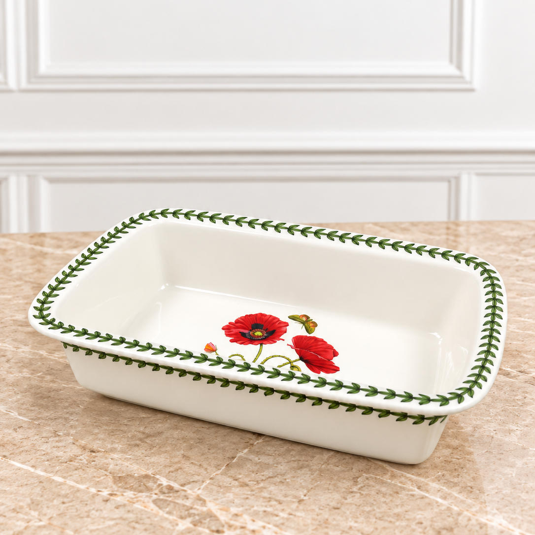Portmeirion BG Rectangular Baking Dish 11inch Poppy (CHN)