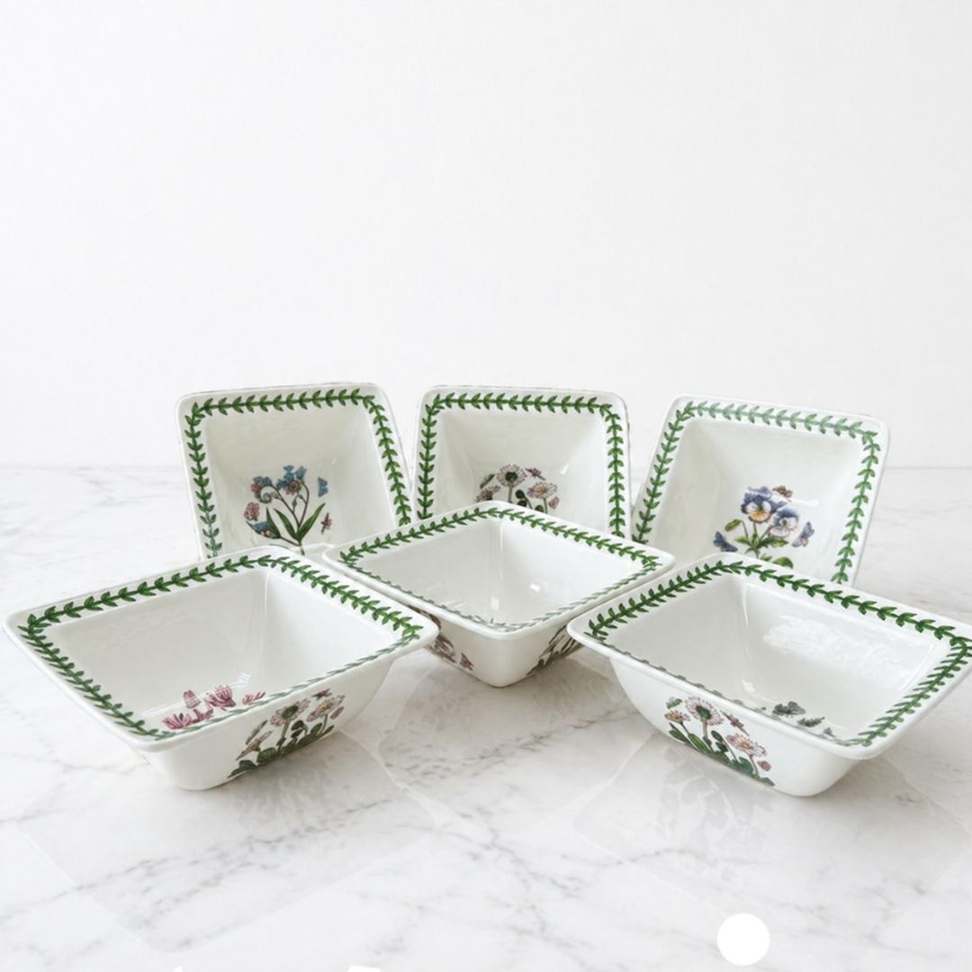 Portmeirion Botanic Garden Deep Square Bowl 6.5 inch (CHN)