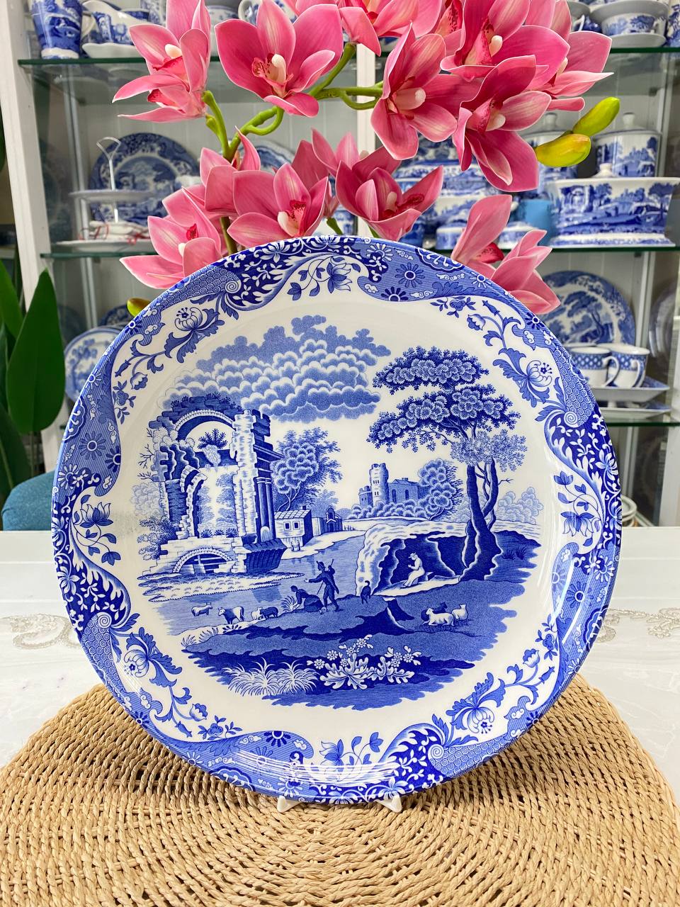 Spode This Blue Italian Salad Plate Inch