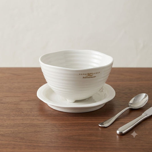 Portmeirion SC Oak White Berry Bowl with stand (CHN)