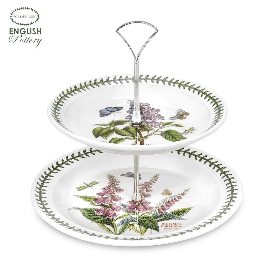 Portmeirion Botanic Garden 2 Tier Cake Stand (8"+10") (ENG)