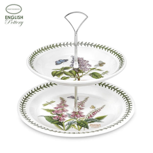 Portmeirion Botanic Garden 2 Tier Cake Stand (8"+10") (ENG)