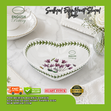 Portmeirion BG Scalloped Edge Heart Shaped Dish 8.5inch (CHN)