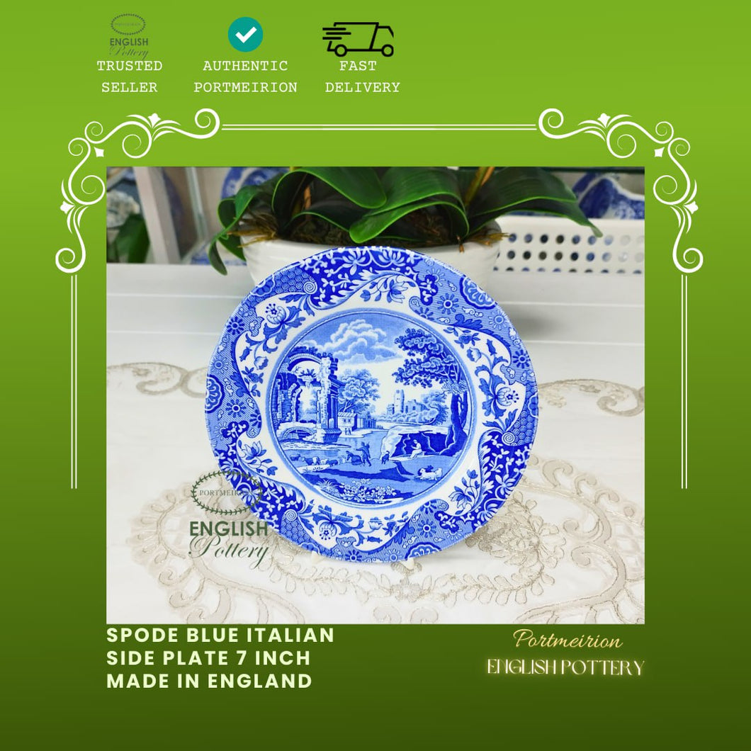 Spode Blue Italian Side Plate 7 Inch