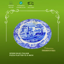 Spode Blue Italian Pizza Platter 12.5 Inch