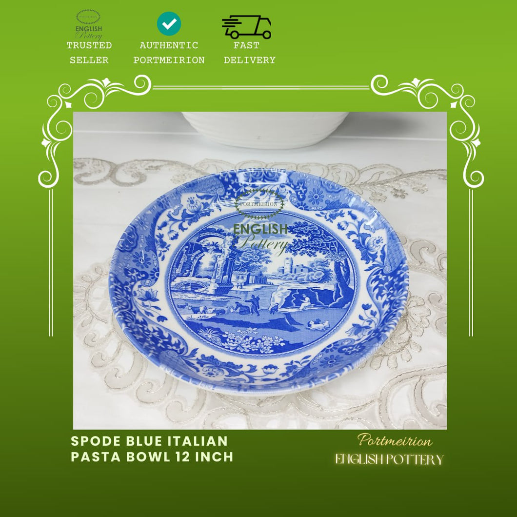 Spode Blue Italian Pasta Bowl 12 Inch