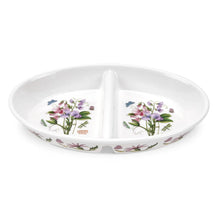 Portmeirion Botanic Garden Oval Divided Dish 11 Inch