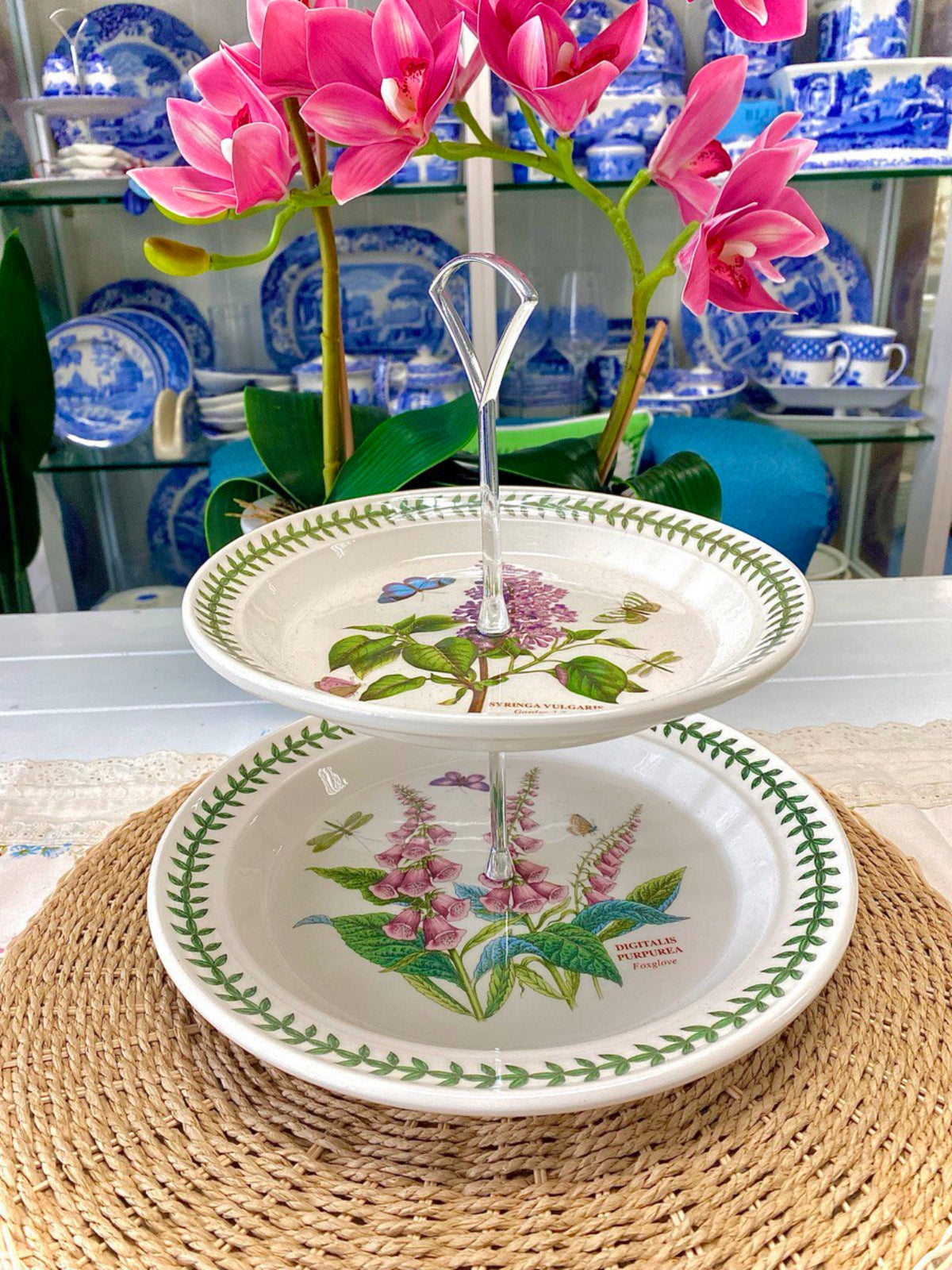Portmeirion Botanic Garden 2 Tier Cake Stand (8"+10") (ENG)