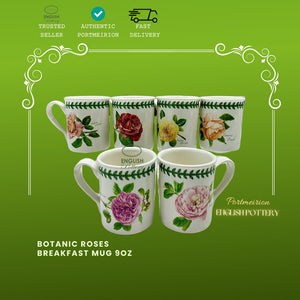 Botanic Roses Breakfast Mug 8oz