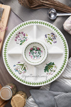 Portmeirion Botanic Garden Round Divided Dish Chip and Dip (All in one) 14 inch